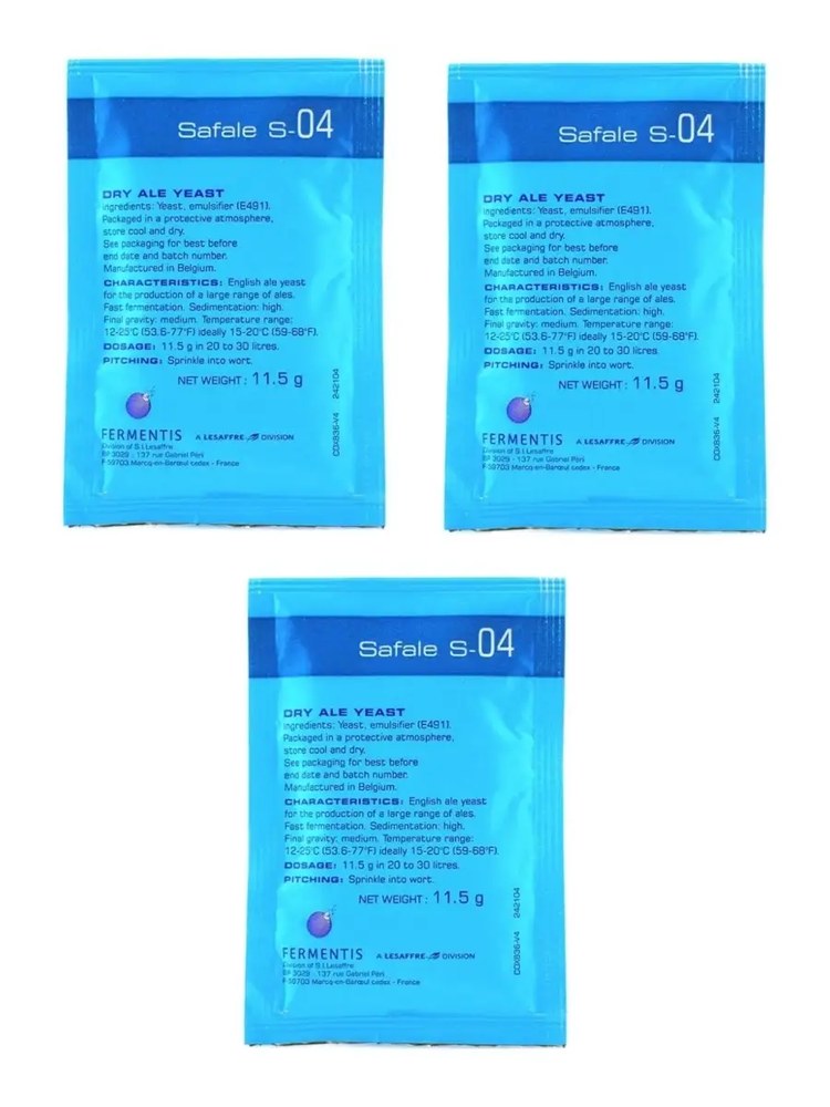 Дрожжи пивные Safale S-04 11,5гр