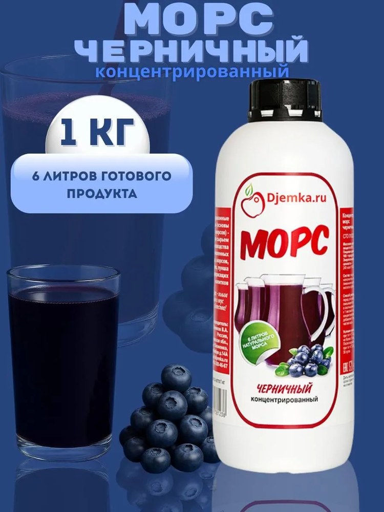Морс концентрированный Djemka черничный 1кг